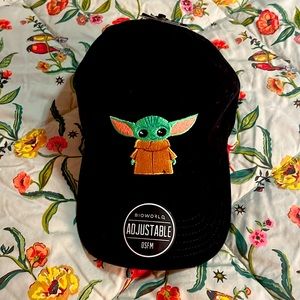 Star Wars The Mandalorian Baby Yoda Hat Cap Black OS